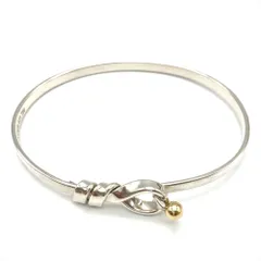 ティファニー Tiffany&Co. フック&アイ バングル カフ SV925 10.0g シルバー ユニセックス【中古】
