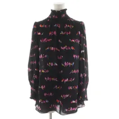 ケイトスペード KATE SPADE シャツ ブラウス 長袖 鳥 総柄 XS 黒 ブラック /AN14のサムネイル