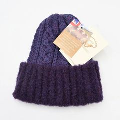 HIGHLAND2000 ハイランド2000 ウール ニットキャップ ブークレ ワッチキャップ mer0154 パープル 紫 freeサイズ