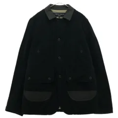 COMME des GARCONS HOMME (コムデギャルソンオム) 14AW 裏地キルティング コーデュロイ 切替 ウールジャケット ブラック HN-J030のサムネイル