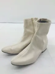 ◇ SESTO セスト サイドジップ ローヒール ショート ブーツ サイズ S ベージュ レディース P  【1209280003582】