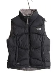 【お得なクーポン配布中!】 ノースフェイス ナイロン ダウン ベスト レディース S The North Face アウトドア フルジップ キルティング 550フィル パッカブル ブラック