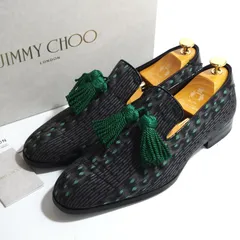 未使用✨JIMMY CHOO スエード タッセル ローファー グリーン 40 resize_image.php?image=
