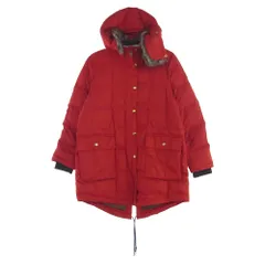 Eddie Bauer エディー・バウアー フェイク ファー フーディ ダウン コート ダウン ジャケット レッド系 PL【中古】のサムネイル