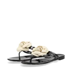F272 23cm シャネル カメリア ココマーク ビーチサンダル レディース CHANEL シャネル カメリア サンダル – VINTAGE SELECT SHOP