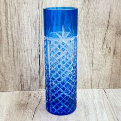 カガミクリスタル　切子　花瓶　フラワーベース　ブルー 楽天市場】切子 花瓶 青の通販