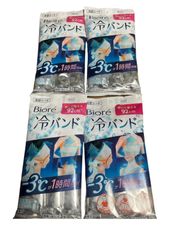 花王 ビオレ 冷シート 冷バンド 無香性 3本入　【4個セット】