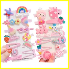 MAEXUS ヘアクリップ 子供 ヘアピン 女の子 28点豪華セット ヘアゴム ヘアアクセサリー 髪ゴム 髪留め 子供 おしゃれ キッズ 女の子 髪飾り カラフル かわいい 誕生日 プレゼント（ピンクシリーズ）