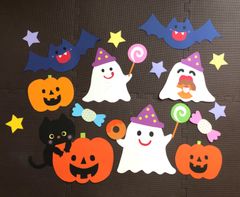ハロウィン　壁面　保育　イベント　高齢者　10月　秋