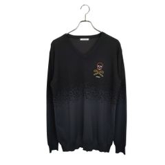 MARK＆LONA マークアンドロナ ゴルフ 20AW  グラデーション Vネックニット MLM-0C-AB01 50 ブラック