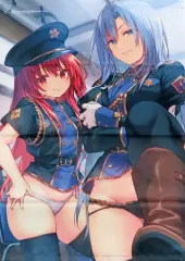 【中古】タペストリー [単品] 彩園寺更紗＆阿久津雅 B2タペストリー 「ライトノベル ライアー・ライアー 嘘つき転校生は影の守護者に閉じ込められています。 第12巻 メロンブックス限定版」 同梱特典のサムネイル