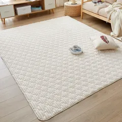 ラグ ラグ ラグ 防臭 抗菌 防ダニ シンプル 無地 190×240cm ホットカーペット対応 床暖房 フランネルラグ 洗える 北欧 撥水加工 ふわっと手触り 防音 ベージュ 滑り止め 厚手 絨毯 3畳 ラグマット 極厚25mm カーペット CHOSHOMEのサムネイル