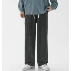 ☆ ライトグレー ☆ Sサイズ ☆ デニムパンツ メンズ ワイドパンツ ワイドパンツ メンズ デニム ジーンズ ジーパン ロング ストレートパンツ パンツ ボトムス ストレートジーンズ 長ズボン ロングパンツ カジュアル ゆったり おしゃれ オシャレ シンプル