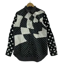 極美品⭐️ブラックコムデギャルソン 長袖シャツ ギャザー ブラックコムデギャルソンBLACK COMME des GARCONSカッティング