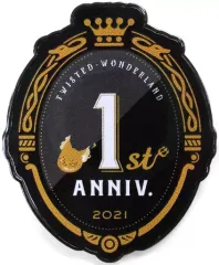 【中古】バッジ・ピンズ ロゴ 1周年記念ピンバッジ 「ディズニー ツイステッドワンダーランド 1st Anniversary POPUP SHOP ～Cheers!」