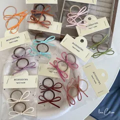 2本　セット　リボン　ヘアゴム　ミニゴム　ヘアアクセサリー　ヘアアクセ 子供