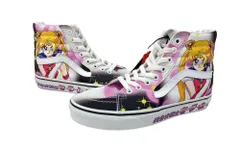 バンズ VANS × 美少女戦士 セーラームーン コラボ AUTHENTIC オーセンティック ハイカット 8ホール レースアップ PINK 721356 レディース靴 スニーカー 23.5cm 104S-913