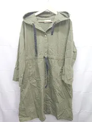 ◇ Θ select MOCA セレクト モカ コットン100% 長袖 モッズコート サイズM カーキ系 レディース E  【1507100012050】