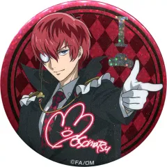 【中古】バッジ・ピンズ(キャラクター) おそ松 「セガコラボカフェ えいがのおそ松さん ホログラム缶バッジ ～怪盗ver.～」