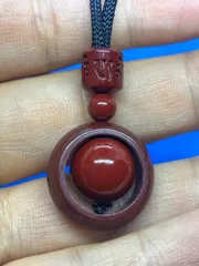 紫金砂 14mm 転運珠ネックレス 4921-2/5