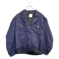 CONQUEROR ジャケット XLサイズくらい ジップ ネイビー USA製 古着卸 アメリカ仕入 t2410-3456