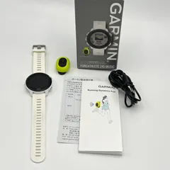 GARMIN ForeAthlete 245 Music 010-02120-E1 White Black ランニングダイナミクスポッドセット スマートウォッチ ガーミン 本体のサムネイル