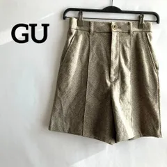 GUジーユーSショートパンツズボン茶色ブラウン秋冬上品高級感シンプル