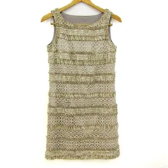 アナイ ワンピース トップス ノースリーブ レース 日本製 レディース 36サイズ ベージュ ANAYI 【中古】