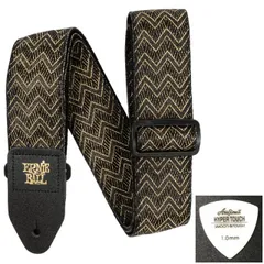 ERNIE BALL アーニーボール ストラップ EB 5626 GOLDEN WAVES JACQUARD STRAP ★ピック付き 【ゆうパケット】
