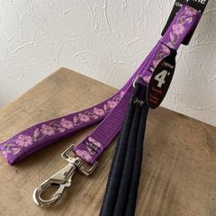 旧型ゲート式１２０cmリード　ローズガーデン柄　25ｍｍ幅　LUPINE　ルパイン　パッド付き　アメリカ製　軽量　丈夫
