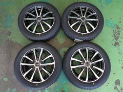 4.5J-14インチ 4H100 +45 e:vance 155/65R14 NEWNO 中古 ホイール タイヤ 4本 軽自動車サイズ♪