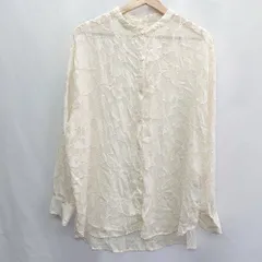 ◇ sakishimatokyo サキシマトーキョー 長袖 シャツ サイズM アイボリー レディース E  【1407020057165】