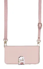 iPhone 16 ケース 手帳型 アイフォン16 スマホケース スマホショルダー レザー ストラップ 花柄 大理石 薔薇 かわいい 調節可能 130cm  カラー04