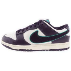 NIKE (ナイキ) DUNK LOW RETRO CHENILLE SWOOSH ダンク レトロ シェ二ールスウッシュ ローカットスニーカー ホワイト/パープル US10/28cm DQ7683-100
