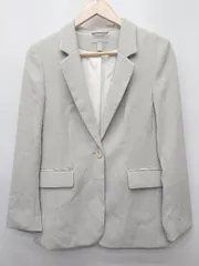 ◇ ⊇ H&M エイチアンドエム 肩パッド 長袖 テーラードジャケット サイズEUR XS USA XS ライトグレー系 レディース P  【1410160015209】