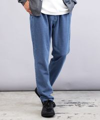 新品 未使用 JIGGYS SHOP(ジギーズショップ)裏毛デニムテーパードパンツ 217710 インディゴ3