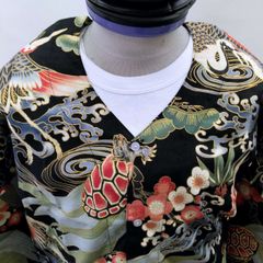 正絹 男児 お宮参り 産着 きもの ドラゴン刺繍の伝統的和服 - メルカリ