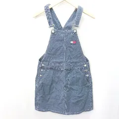 ◇ TOMMY JEANS トミージーンズ ブランドワッペン カジュアル デニム ‐ ミニ ワンピース サイズXS ブル－系 レディース E  【1404020009040】