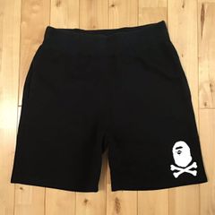 ★パイレーツストア限定★ CROSS BORN LOGO スウェット ハーフパンツ Mサイズ a bathing ape BAPE sweat shorts エイプ ベイプ