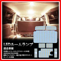 2024年最新】ハイエース 200系 LEDルームランプ 8点セット/SMD160灯