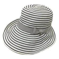 LANVIN - coco 未使用品 ランバンスポール LANVIN SPORT キャップ フリー 白×黒 ホワイト×ブラック グログランリボン つば広 未使用品 ランバンスポール LANVIN SPORT キャップ フリー 白×黒