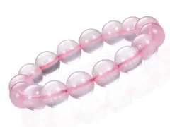 ローズクォーツ ブレスレット 12mm モザンビーク産 パワーストーン ブレスレット メンズ レディース 天然石 数珠