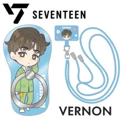 【2種セット】SEVENTEEN PetiTEEN VERNON スマホリング＆フォンタブストラップ 公式品 推し活 グッズ セブチ プチティーン セブンティーン バーノン（チェ・ハンソル）버논 崔瀚率 Hansol Vernon Chwe 최한솔