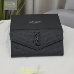 ⭐️極美品⭐️　サンローラン　YSLカサンドラ　長財布　二つ折り財布　ブラック サンローラン SAINT LAURENT 二つ折り財布 タイニーカサンドラ