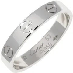 カルティエ 指輪 Pt950 ラブリング スモールモデル ミニラブリング