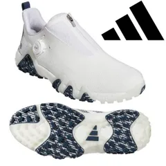 アディダス ゴルフシューズ コードカオス ボア LVL63 ホワイト/クルーネイビー/クリスタルホワイト GX3938 adidas Golf