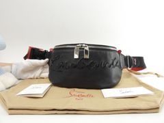 極美品✨クリスチャンルブタン ラバーソール クロコ型押し ボディ 
