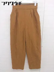 ◇ SENSE OF PLACE by URBAN RESEARCH アーバンリサーチ リネン混 パンツ サイズM キャメル系 レディース  【1110080006225】