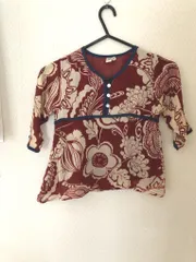 ベベキ（アミナ）アジアン ブラウス 花柄 レッド 110 子ども服 子供服