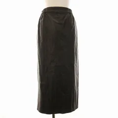 ガリャルダガランテ GALLARDAGALANTE エコレザータイトスカート ロング スリット 0 XS ダークブラウン /EE